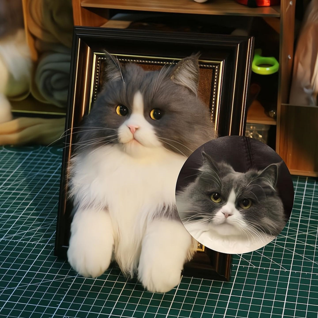 Custom Needle Felt 3D Pet Portrait